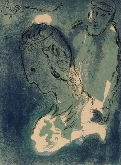 Abraham and Sarah Marc Chagall